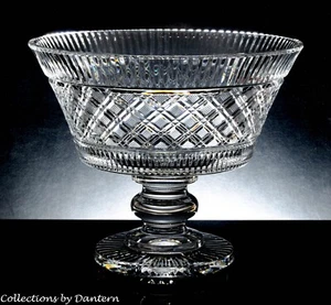 Centro de mesa de fresa georgiana Waterford Crystal Prestige cuenco con patas, 9,5" - Imagen 1 de 6
