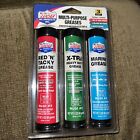 New Lucas 3oz each Grease Cartridges - MARINE RED N TACKY EXTRA HEAVY DUTY