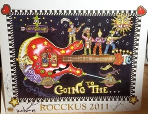 Better than Ezra "Rocckus 2011" Jamie Hayes  SIGNED print, autographed by band - Picture 1 of 1