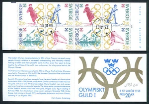 Booklet F63m Sweden 1991 canceled Sport Olympic - Picture 1 of 1