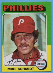 1975 Topps Mini #70 Mike Schmidt VG-VGEX+ Philadelphia Phillies HOF A1651