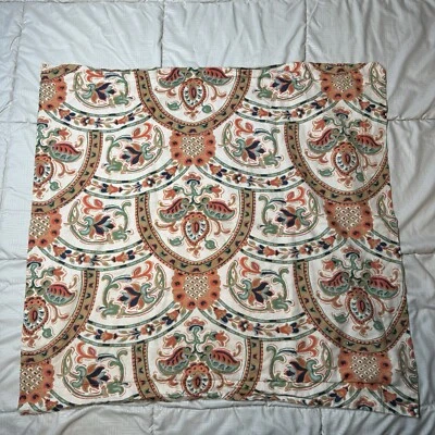 Travesseiro Pottery Barn Euro Sham 26” quadrado Harland floral mistura de linho algodão - Imagem 1 de 4