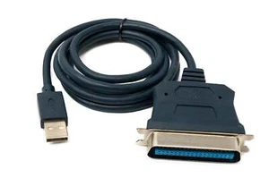 Kabel USB 2.0 120 cm wtyczka typu A do portu równoległego IEEE1284 CN36 gniazdo adapter - Zdjęcie 1 z 4