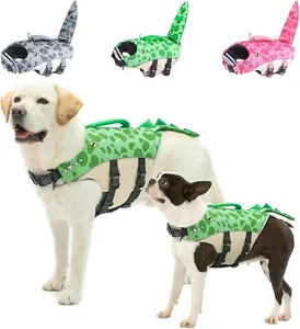 Pet Swimming Water Safety Vest Dog Life Jacket Swimsuit w/ PULL Handle XL - Picture 1 of 12