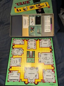 Vintage 1949 CLUE Brettspiel Der große Detektiv VOLLSTÄNDIG - Bild 1 von 4