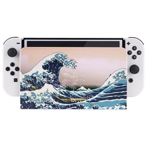 PlayVital The Great Wave Hard Faceplate Shell for Switch OLED Charging Dock - Picture 1 of 7