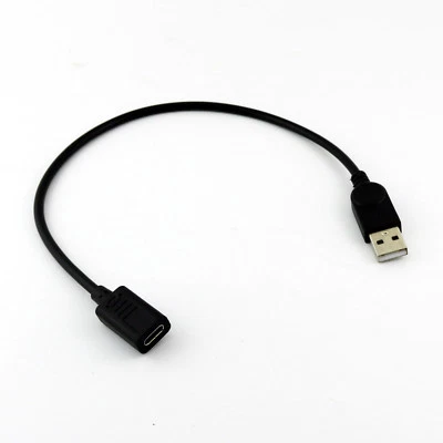 1x USB 2.0 A Male to USB 3.1 Type C Female Connector Adapter Cable Cord 30cm/1ft - Image 1 of 4