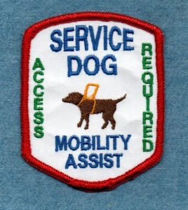 "SERVICE DOG MOBILITY ASSIST - Parche de chaleco perro de servicio - 2,5"" x 3,25"" - Imagen 1 de 1