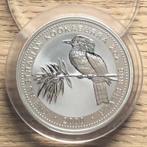 2 Oz 999 Silber - Kookaburra 2000 - 2 $ Australien - in Perth Mint Kapsel - Top - Bild 1 von 6