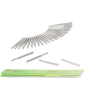 30Pcs Diamond Burr Bits 1.5mm Engraving Bits for Sea Glass Stones Jewelry Making - Picture 1 of 12