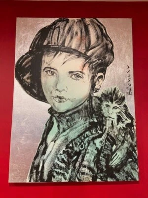 Genuine David Bromley Monkey Boy Painting - image 1 of 4