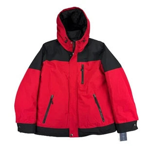 Club Room Mens 3-In-1 Hooded Colorblock Water-Resistant Jacket Red M - Picture 1 of 7