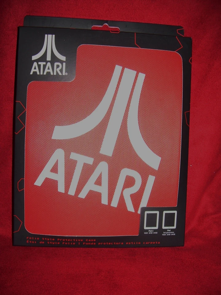 iPad 2 ipad 3rd gen portfolio case red/white ATARI ipad case NEW! - Image 1 of 1