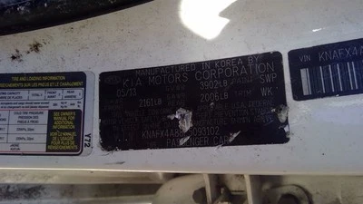 Passenger Front Door Electric Hatchback Fits 14-16 FORTE 247890 Foto 1 de 4