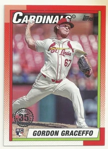 2025 TOPPS BASEBALL - GORDON GRACEFFO - 1990 35th ANNIVERSARY - #58 - ROOKIE - Picture 1 of 1
