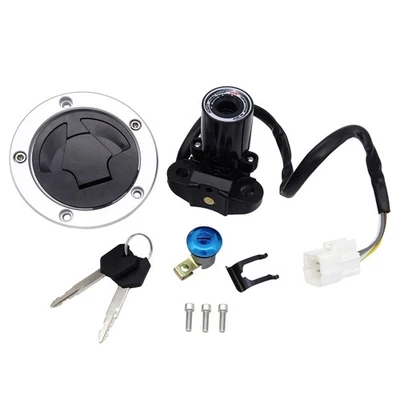 Ignition Switch Gas Cap Seat Lock Set & 2x Master Keys For Kawasaki NINJA ZX-6R Foto 1 de 4