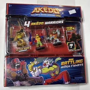 Mini figuras de acción de combate Akedo Ultimate Arcade Warriors paquete de 4 nuevas - Imagen 1 de 7