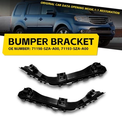 Pair For 2009-2015 Honda Pilot Front Bumper Support Cover Brackets Left & Right - Image 1 of 4