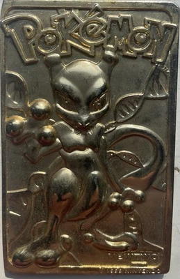 Tarjeta Coleccionable Pokemon Chapada en Oro 23K Mewtwo 1999 Burger King Edición Limitada Foto 1 de 3