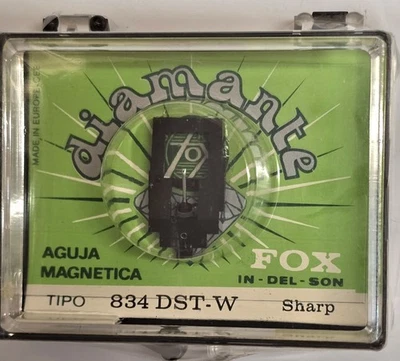 AGUJA TOCADISCOS SHARP-FOX 834 DST-W DIAMANTE - Imagen 1 de 4