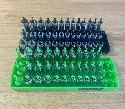 GearWrench 1/4” Metric & SAE Shallow Mid Deep 6 point Sockets w/ Trays Semi-Deep - Image 1 of 4