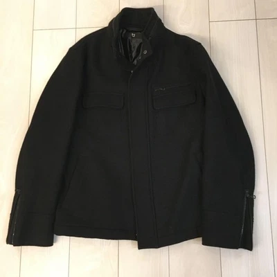 Danshari +J Wool Riders Jacket Black Uniqlo Collab Used Excellent JAPAN - Image 1 of 4