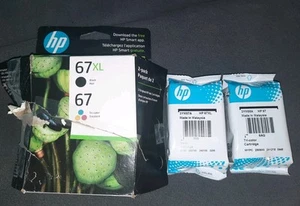 Original HP 67XL Schwarz / 67 Tri-Color Tinte Ablaufdatum Dez 2025 - Bild 1 von 6