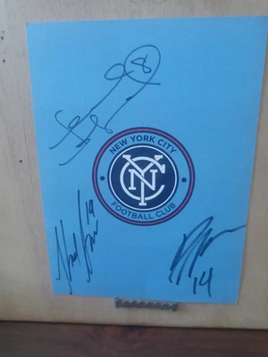 FRANK LAMPARD-PATRICK MULLINS-KHIRY SHELTON FIRMADO 2015-2016 PROMOCIÓN NYCFC Foto 1 de 2