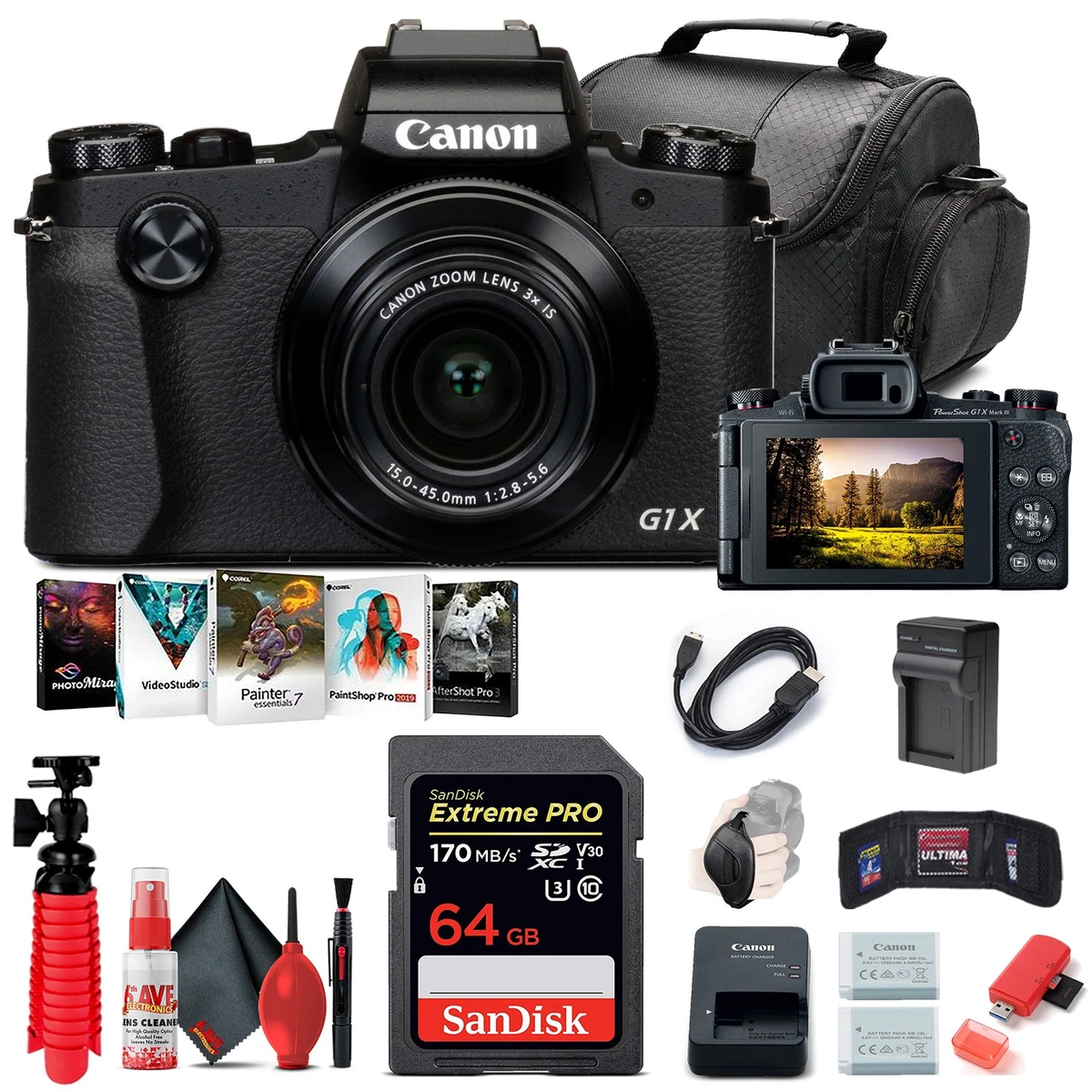Canon PowerShot G1 X Mark III Canon PowerShot Digital Cameras for