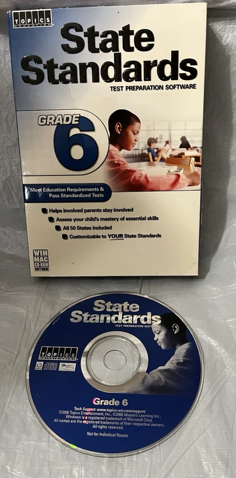 State Standards Test Preparation Software: Grade 6 - CD-ROM - Image 1 of 2