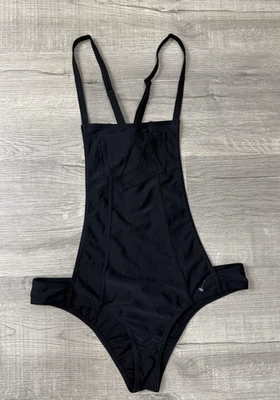 Maiô feminino RVCA the Balance of Opposites peça única preto tamanho L 6657 - Imagem 1 de 2