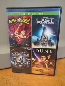 Flash Gordon/The Last Starfighter/Battlestar Galactica/Dune DVD Combo *Pre-owned - Imagen 1 de 6