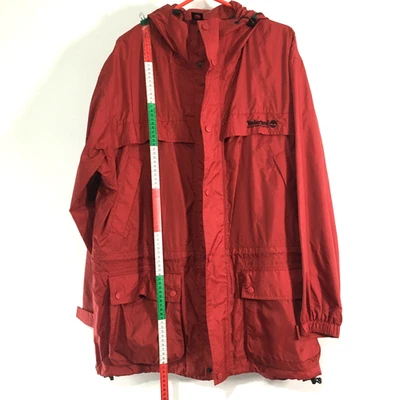 VGC VINTAGE 1999 Timberland Performance Windbreaker Mens Jacket Red Size S large - Image 1 of 4