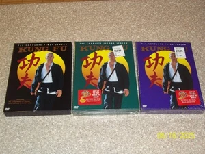 Kung Fu DVD David Carradine Season 1 Great Cond, Season 2 & 3 BRAND NEW, SEALED - Imagen 1 de 14