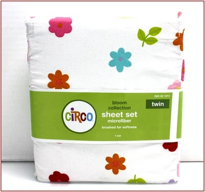 Juego de Sábanas Florales Circo BLOOM - 13" Profundo Microfibra - Flores Brillantes DOBLE ❤️NUEVO❤️ Foto 1 de 4