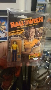 Fright Rags Halloween Myers 3.75" Auto'd Figure MOC JSA Annie Nancy Loomis - Picture 1 of 9