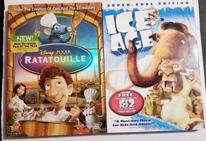 RATATOUILLE Disney & ICE AGE Super - Cool Edition Blue Sky DVDs GREAT CONDITION! - Picture 1 of 2