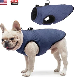 Winter Dog Vest Coat with Harness Built In, Warm Dog Jacket for Small Medium Dog - Picture 1 of 7