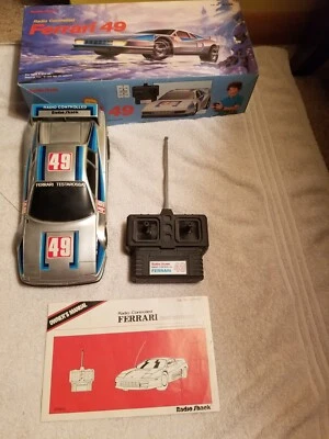 Vintage Radio Shack Ferrari Testarossa 49 60-4063 RC Car in Original Box - Image 1 of 4