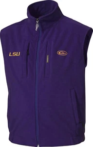 Drake LSU Tigers Windproof Layering Vest MST Purple Gold Men's Medium NEW - Picture 1 of 6
