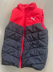 Youth/Kids/Boys Puma Red and Black Vest - Picture 1 of 3