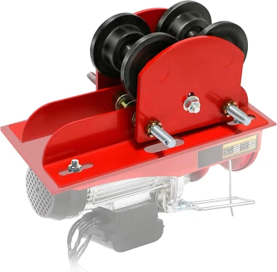 Carrello Heavy Duty I Beam capacità 0,5 tonnellate con rulli a doppio binario, da 2,68 pollici a 4. - Immagine 1 di 4