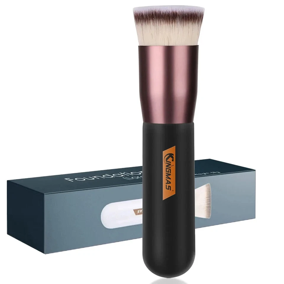 KINGMAS Premium Make up Pinsel, Kabuki Foundation Pinsel Für Grundierung Flüssigkeiten,