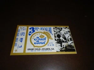 1970 PEACH BOWL ASU ARIZONA STATE VS NORTH CAROLINA COLLEGE FOOTBALL TICKET STUB - Bild 1 von 2