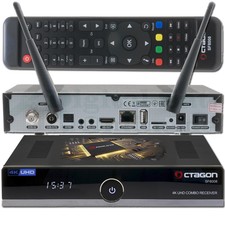 ► OCTAGON SF8008 4K UHD E2 DVB-S2X & DVB-C/T2 Linux Combo Receiver USB WLAN NEU✅