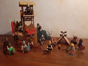 (N) PLAYMOBIL VIKING BASTION CAMPEMENT TENTE BARBARES 3151 3157 - Picture 1 of 5