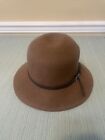 Nine West Brown Cloche Trench Hat (100% Wool) W/Band/Buckle -One Size First Most
