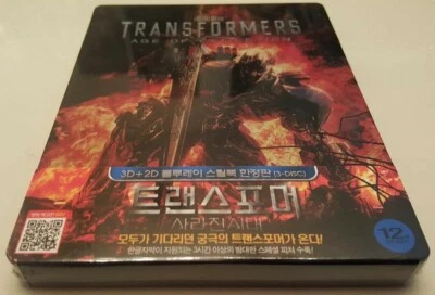 Transformers 4: Age of Extinction 3D Debossed STEELBOOK (Blu-ray Korea) 1/4 Slip Foto 1 de 4