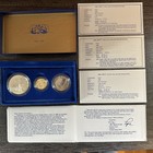 1986 S Proof Us Liberty Commemorative aet includes Silver & Gold Coins