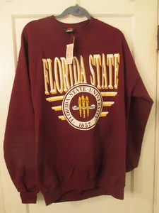 Vtg 80s Florida State University Sweatshirt NOS University Sweater Sz 2XL NWT - Picture 1 of 9